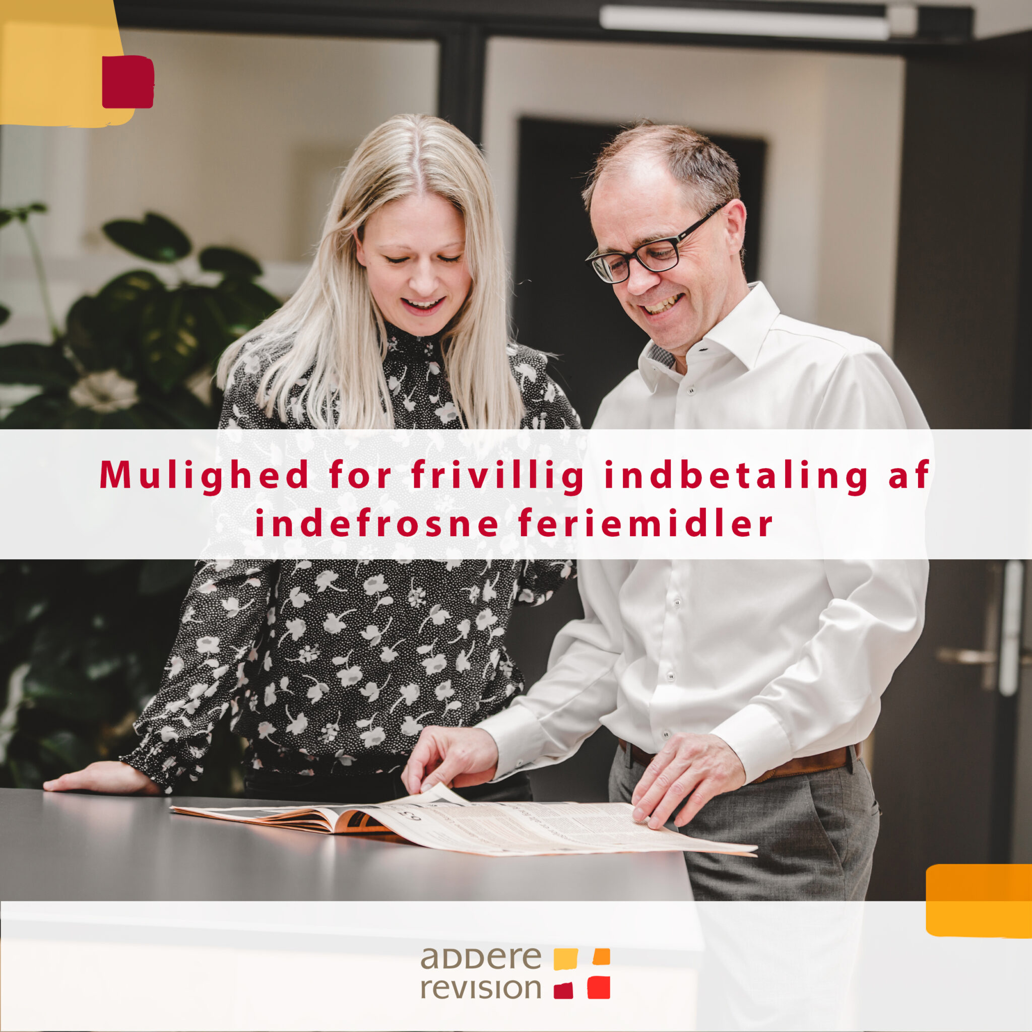 Mulighed For Frivillig Indbetaling Af Indefrosne Feriemidler - Revision ...